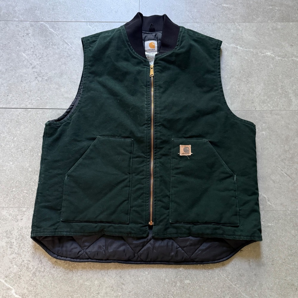 Vintage Carhartt V02 SPC Arctic Vest Spruce Green XL